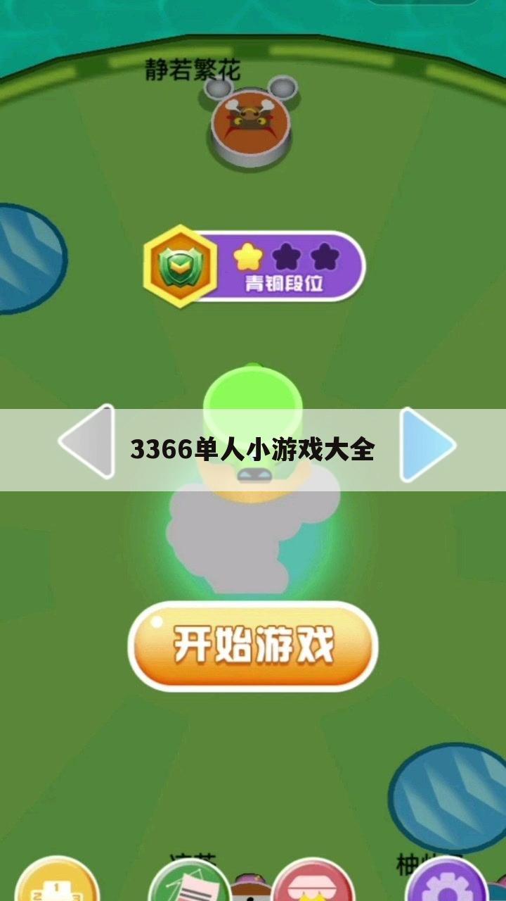 3366单人小游戏大全