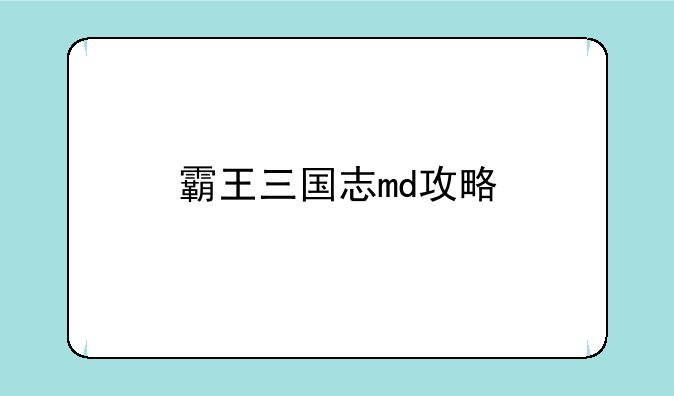 霸王三国志md攻略