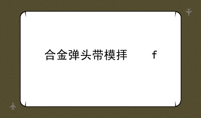 合金弹头带模拟器