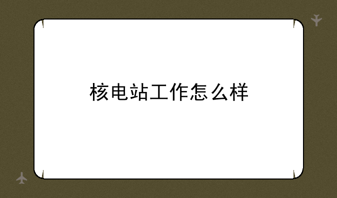 核电站工作怎么样