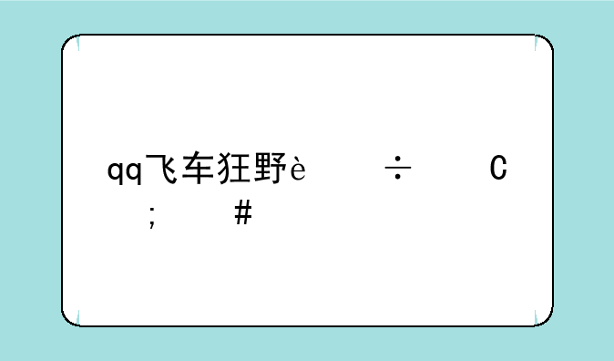 qq飞车狂野追逐怎么选