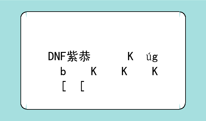 DNF紫息毒龙是什么东西？